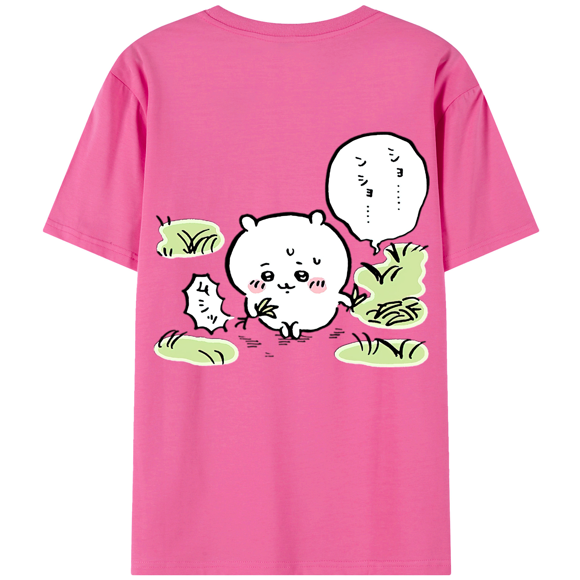 （画像用） ちいかわ ちいかわ Chii-kawa chiikawa レディース半袖Tシャツ(バックプリント)